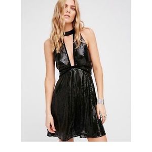 Free People Film Noir Sequin Mini Dress NWT